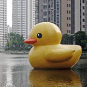 inflatable cartoon duck